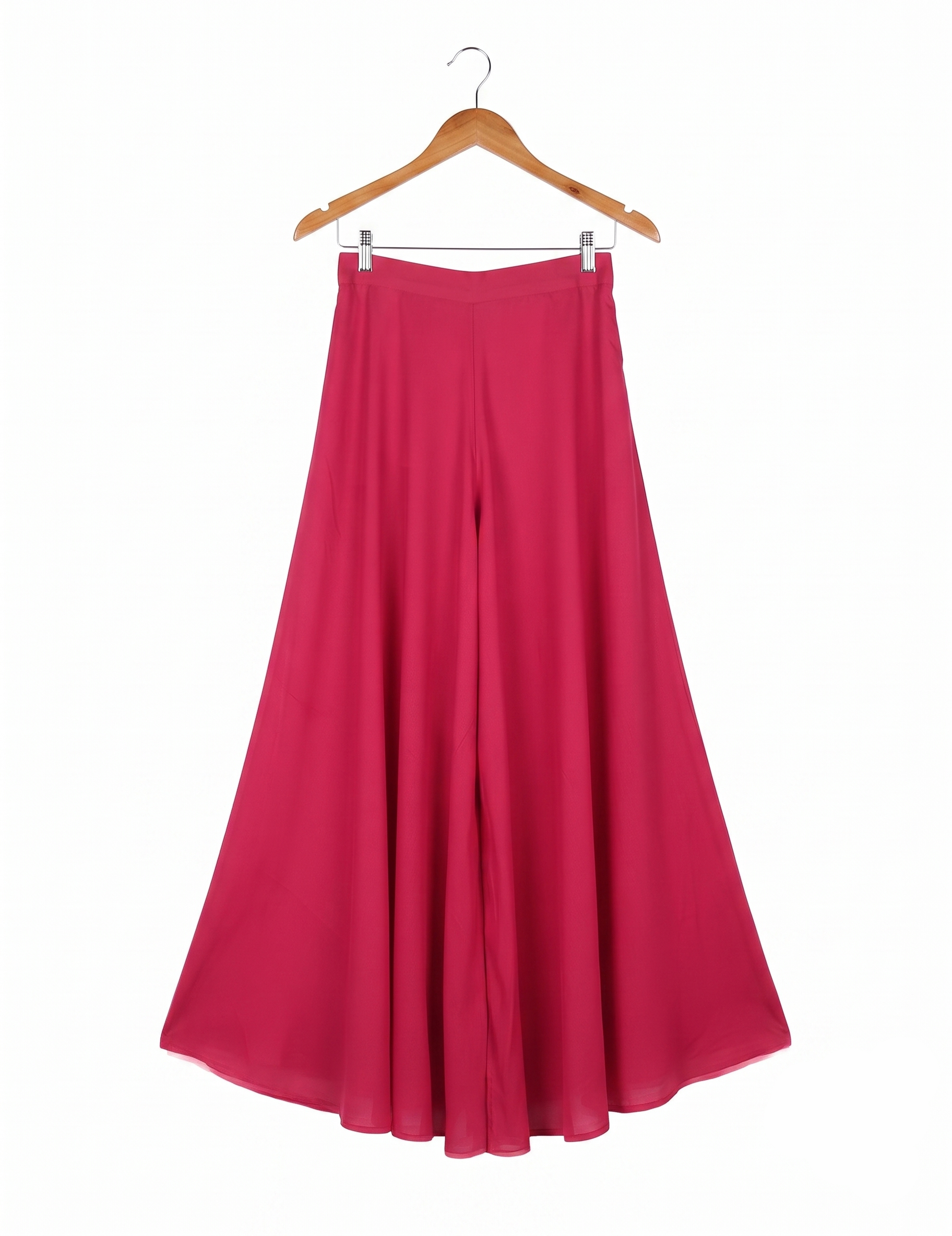 Girls' Pink Printed Peplum Top with Solid Palazzo and Dupatta Set