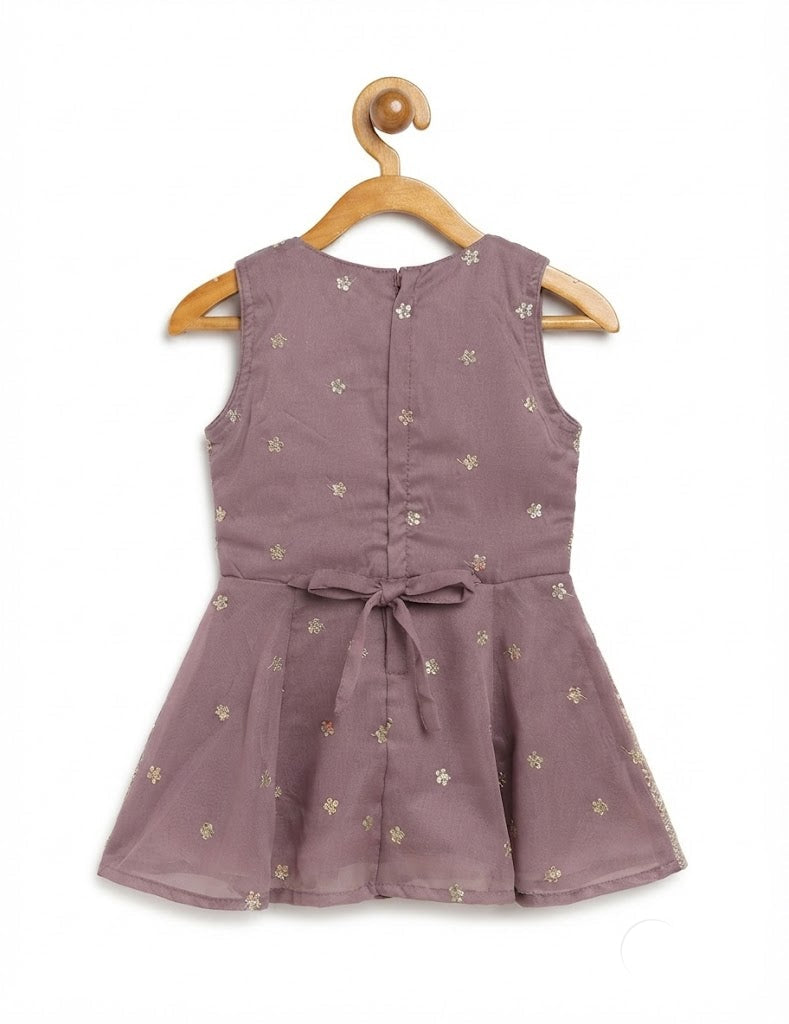 Designer Sleeveless Peplum Top, Palazzo & Dupatta Outfit for Girls