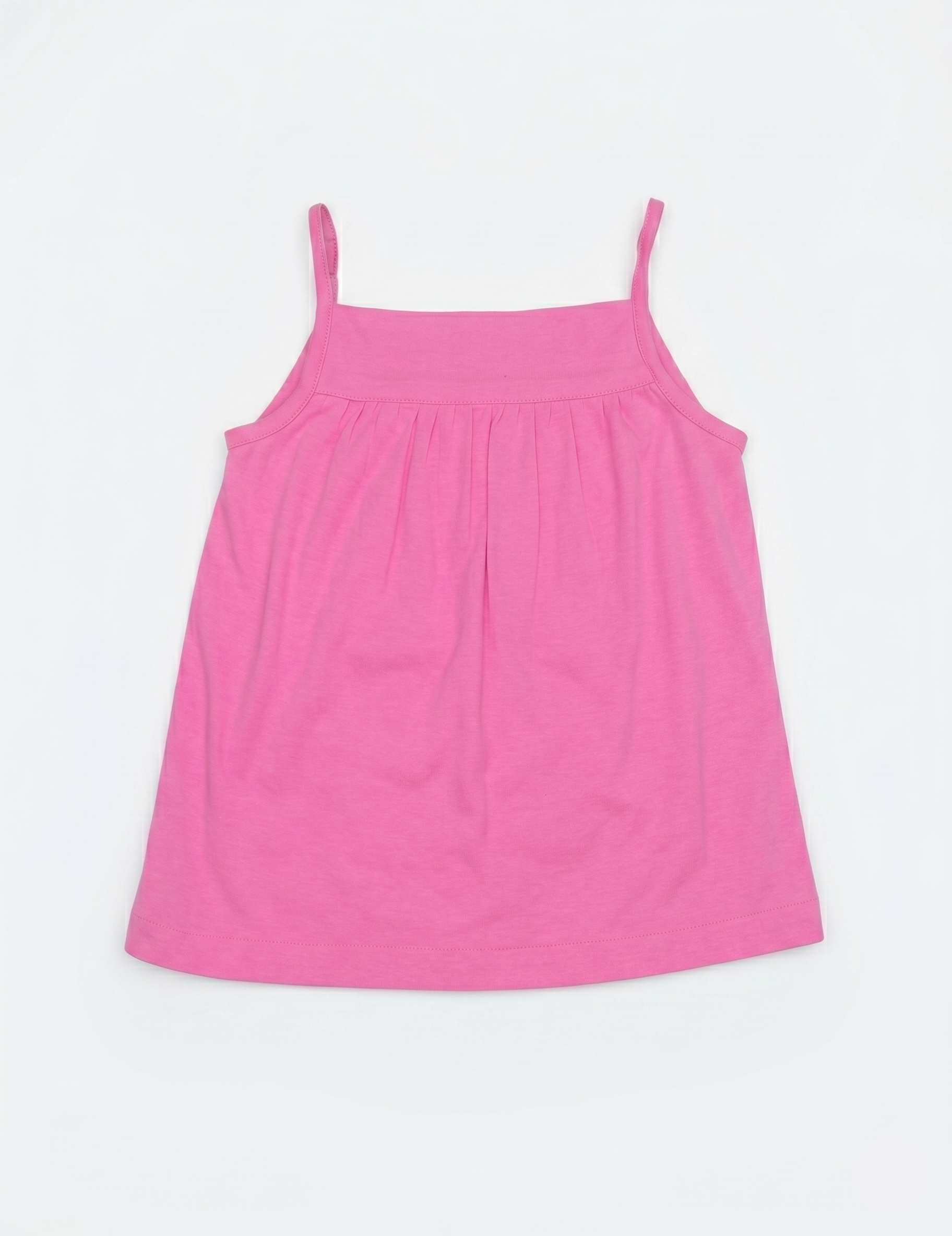Kids Pink Cotton Camisole and Fruit Pattern A-Line Skirt | Girls Casual Summer Dress Set