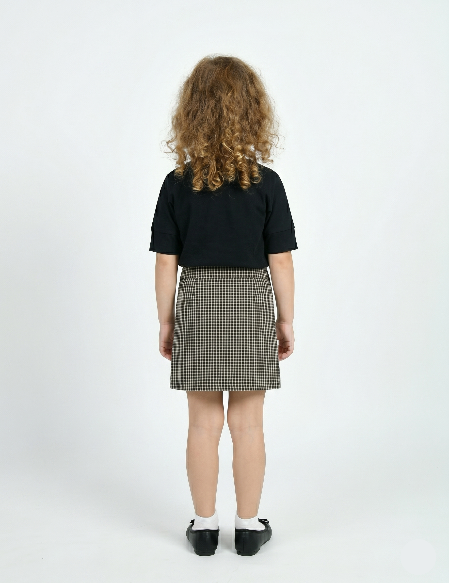 Stylish Black and Gingham Coordinates Set for Kids