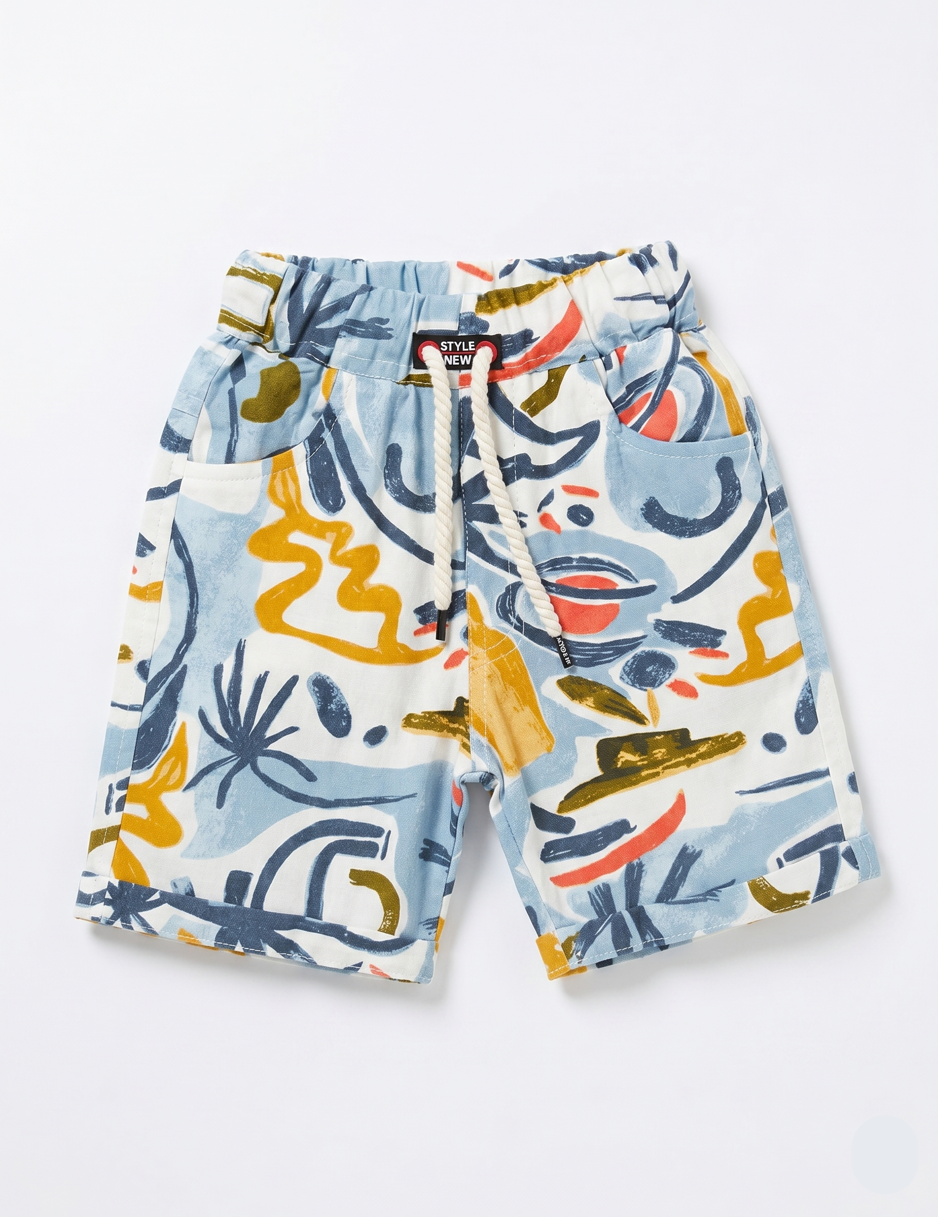 Boys Abstract Geometric Cotton Matching Set