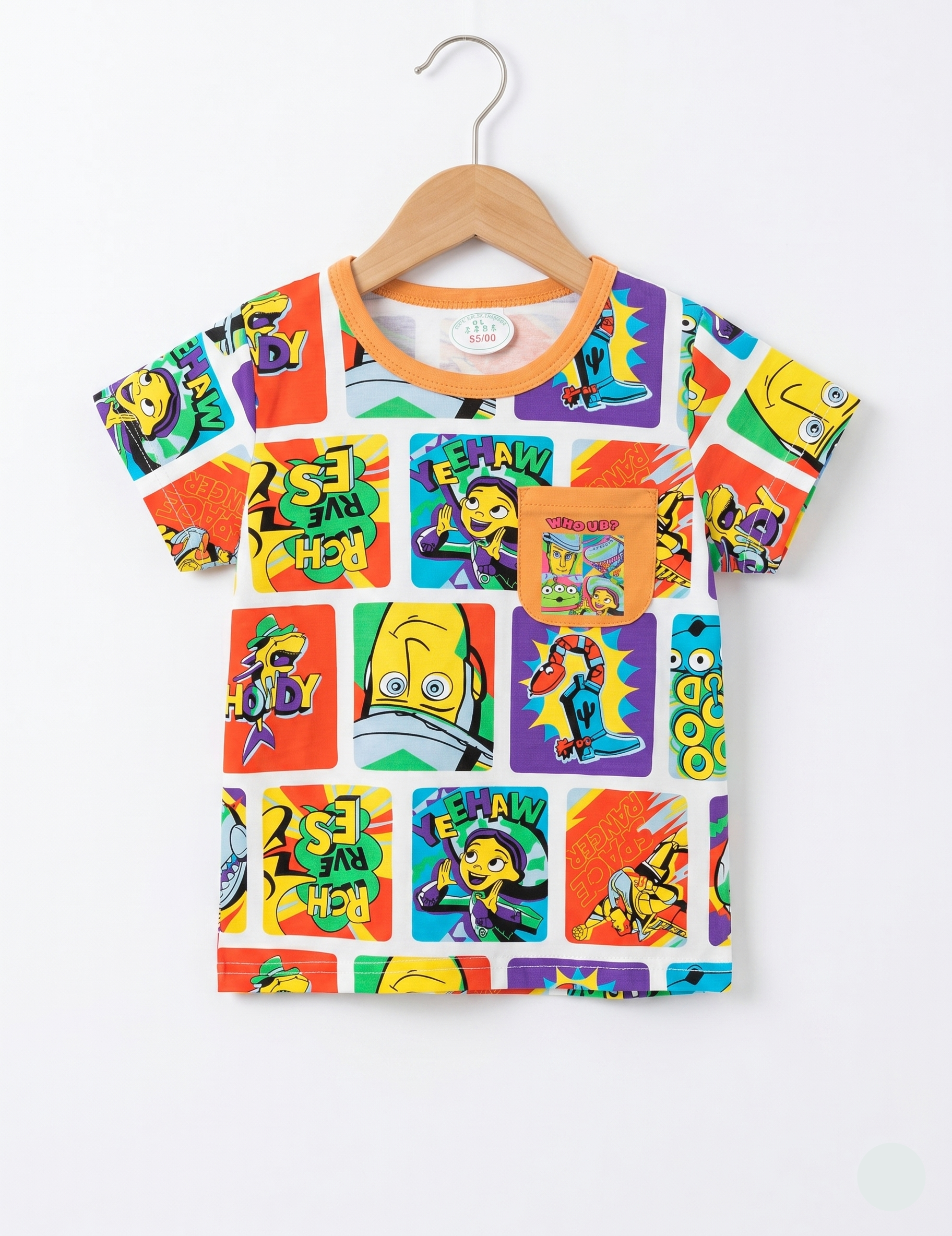 Kids’ Graphic T-Shirt and Shorts Set – Toy Story Print Summer Outfit