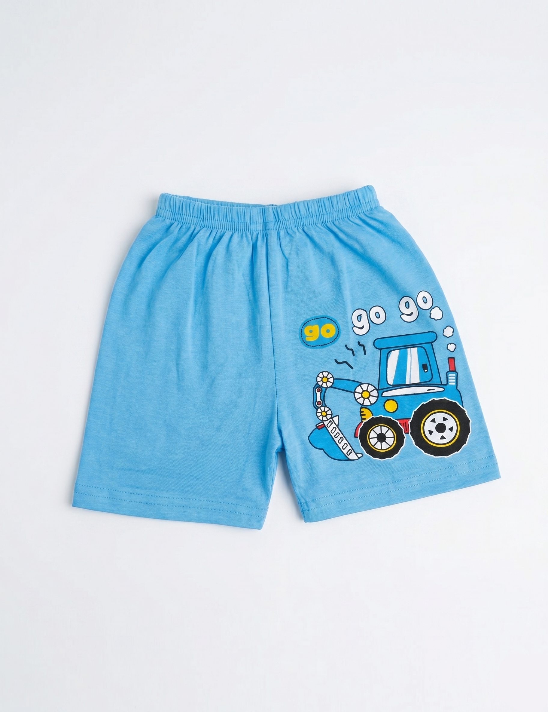 Kids' Construction Vehicle Graphic T-Shirt and Shorts Set – Summer Playwear