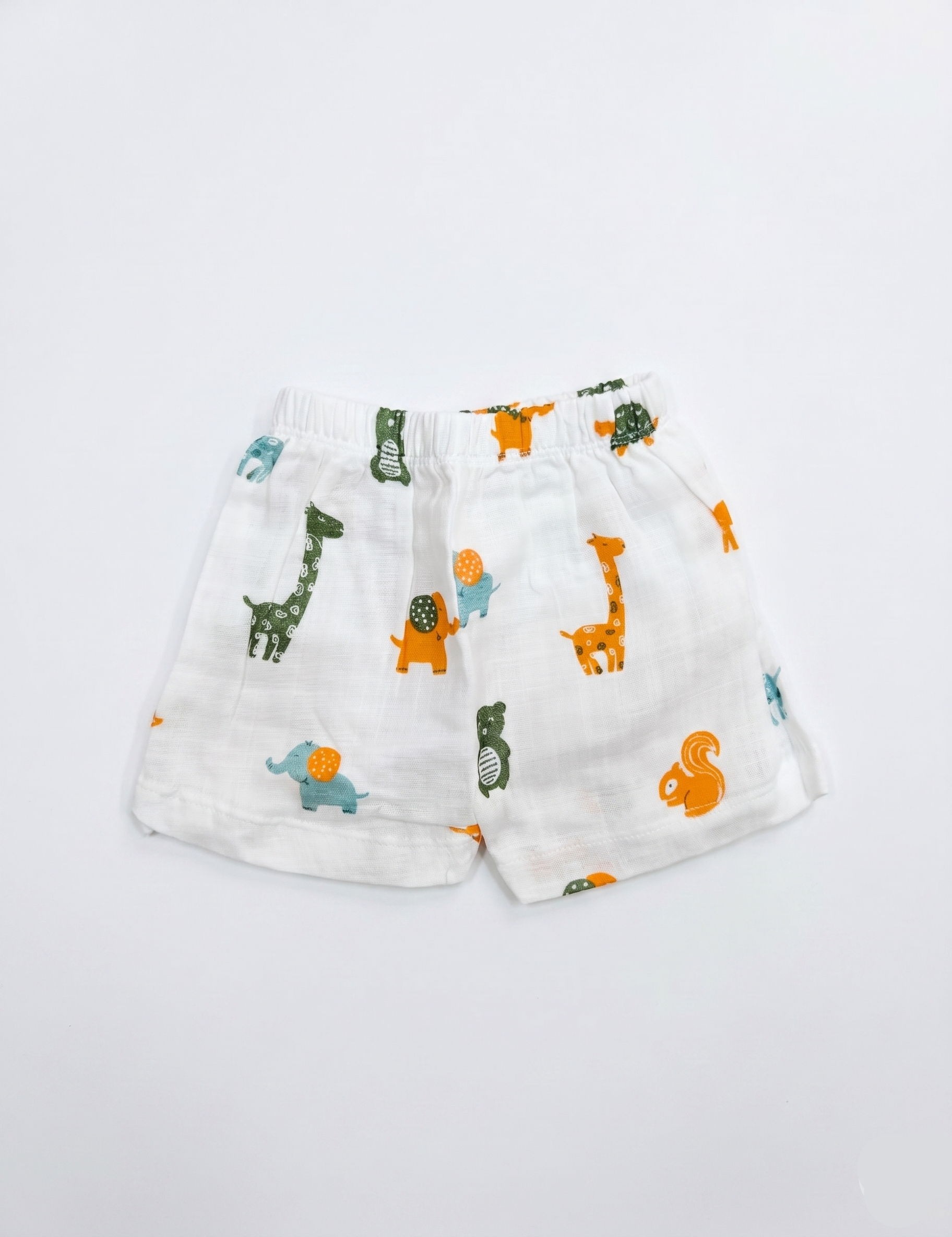 Playful Jungle Animal Print Muslin Co-ord Set for Kids