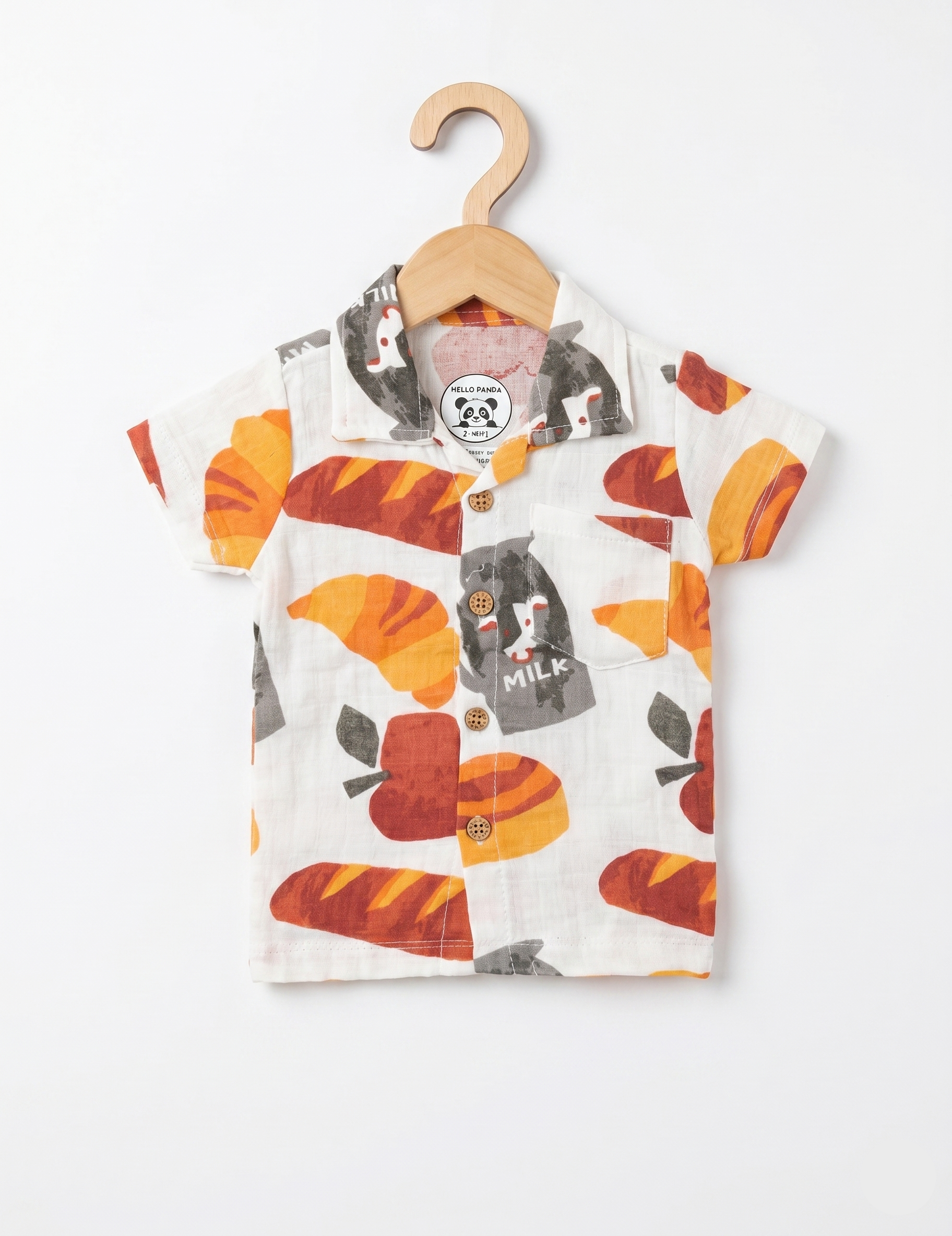 Muslin Cotton Summer Short Set - Whimsical Bakery Design