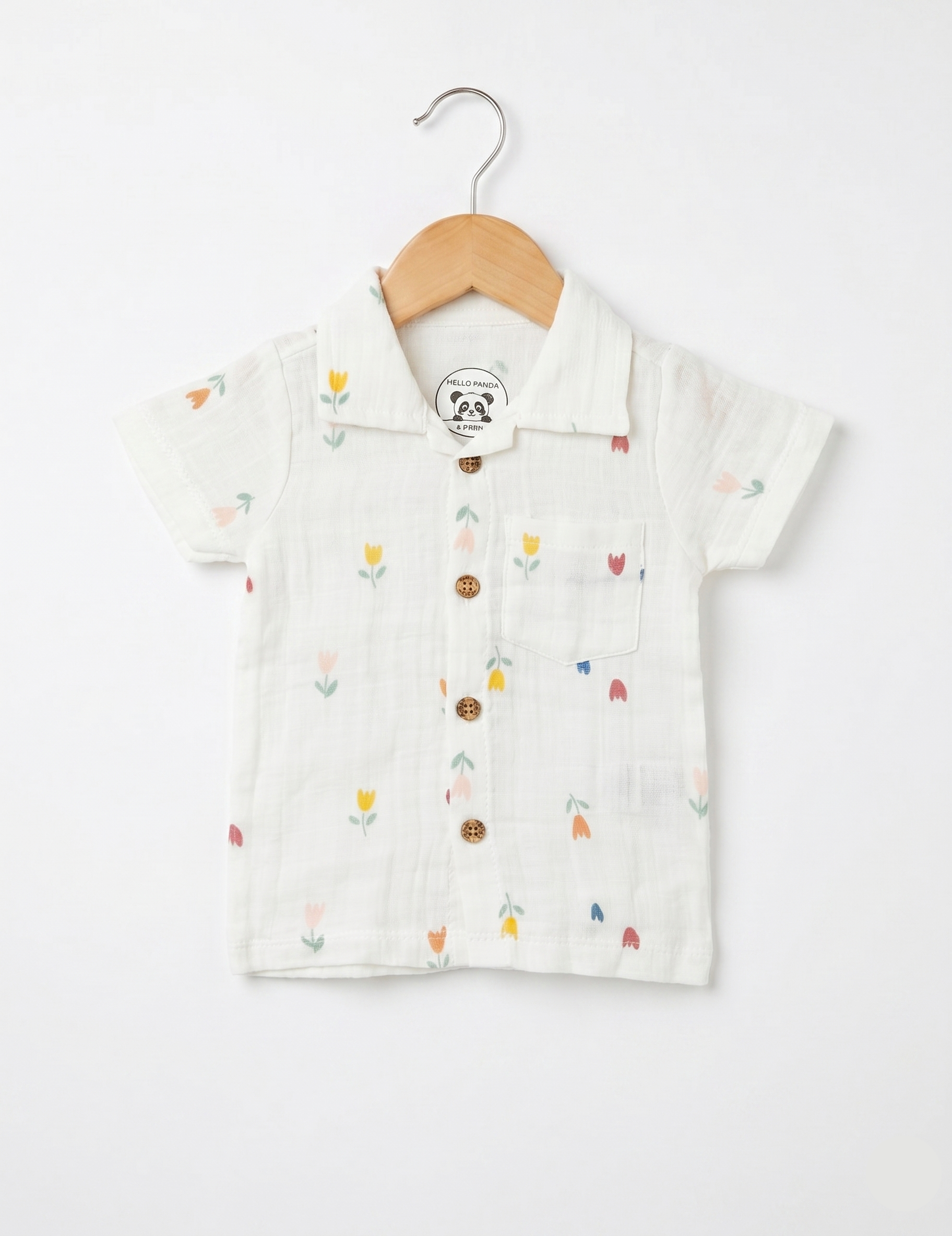 Muslin Cotton Summer Short Set - Cute Minimalist Floral Design