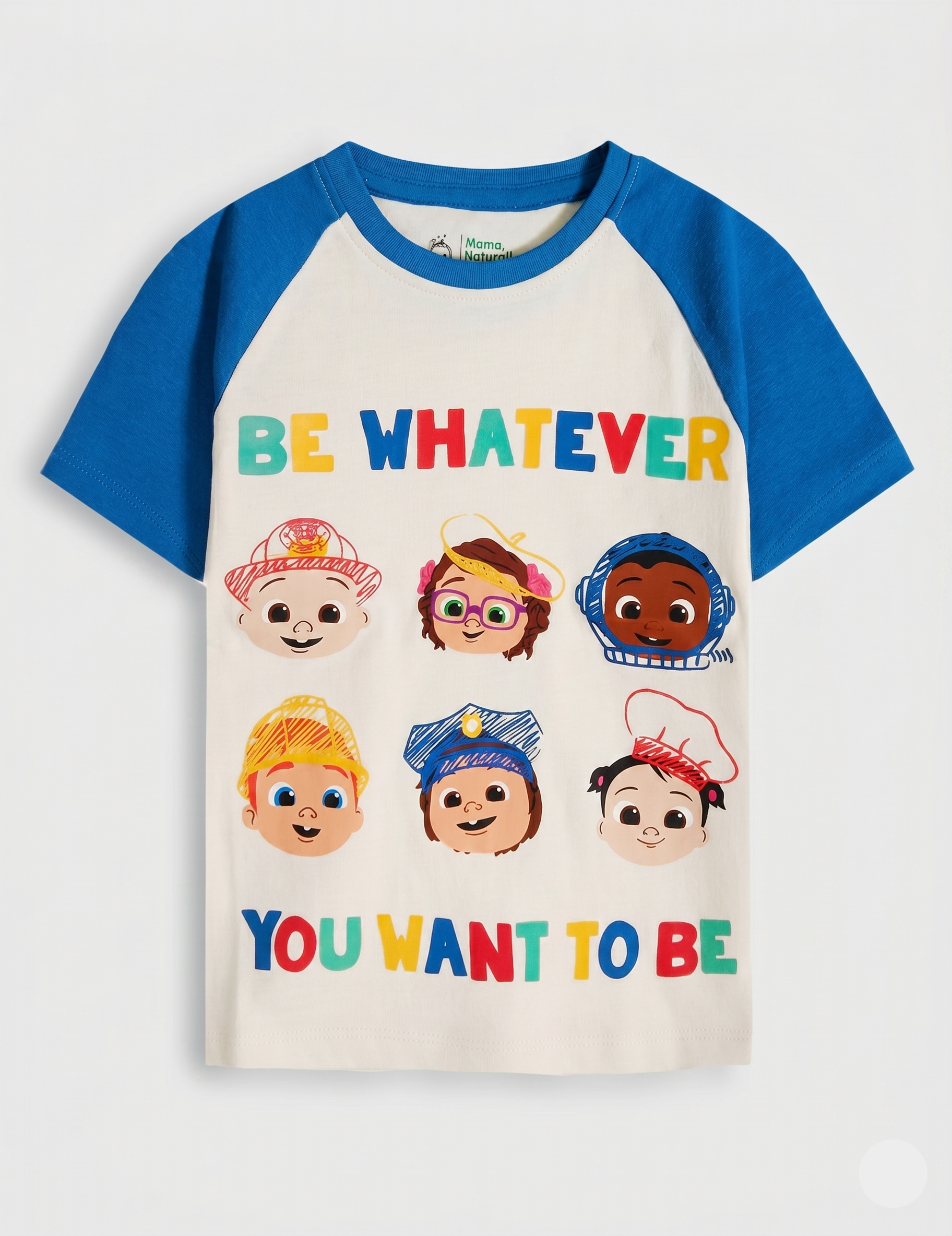 Kids' CoComelon "Be Whatever You Want To Be" Raglan T-Shirt